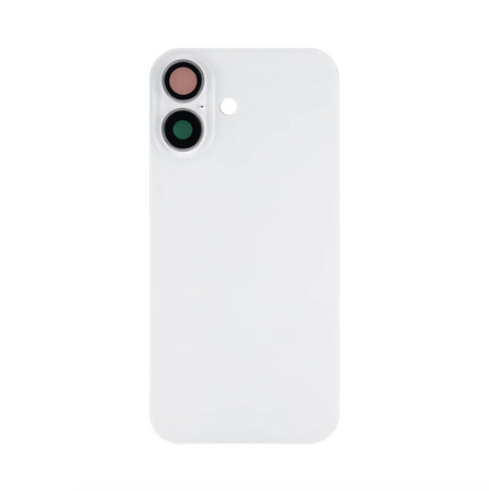 Vitre Arrière Complète Blanche iPhone 16 (Avec MagSafe) (Sans Logo)