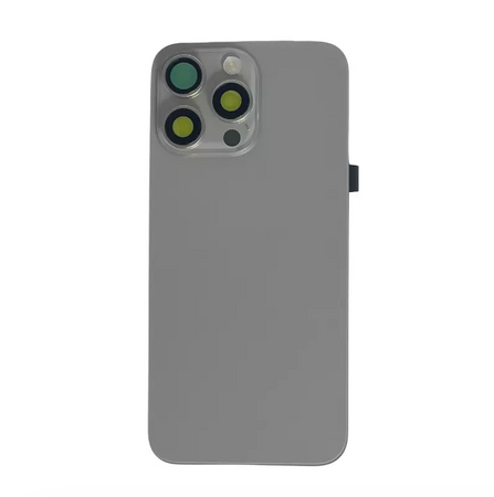 Vitre Arrière Complète Titane Naturel iPhone 16 Pro (Avec MagSafe) (Sans Logo)