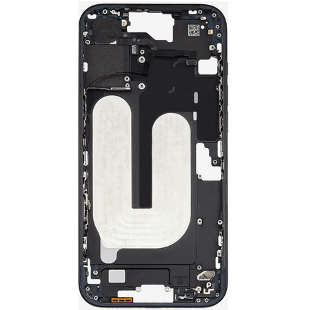 Châssis Central Noir iPhone 16 Plus Avec Nappe Allumage
