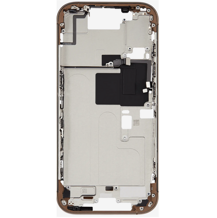 Châssis Central Titane Sable iPhone 16 Pro Avec Nappe Allumage