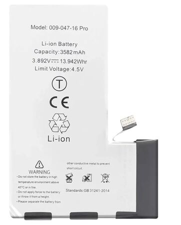 Batterie Compatible iPhone 16 Pro 3582 mAh