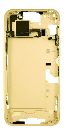 Châssis Central Jaune iPhone 15 Avec Nappe Allumage