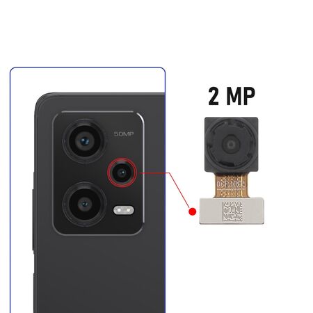 Caméra Macro 2Mpx Xiaomi Redmi Note 12 Pro 5G / Note 12 Pro + 5G / 12T/ 12T Pro