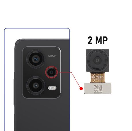 Caméra Macro 2Mpx Xiaomi Redmi Note 12 Pro 5G / Note 12 Pro + 5G / 12T/ 12T Pro