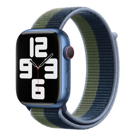 Bracelet Sport Loop Watch 41mm (Bleu Abysse/Vert Sauvage)