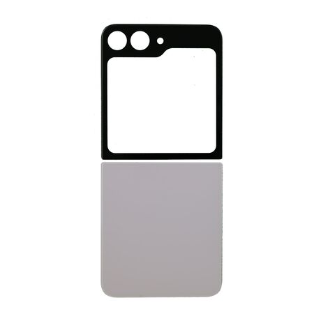 Vitre Arrière Inférieure Complète pour Samsung Galaxy Z Flip5 (Lavande, Sans Logo)