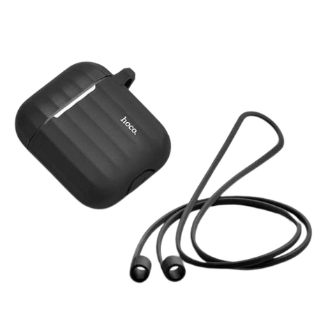 Boitier Hoco Noir ou Noir Pour AirPods 1 / 2