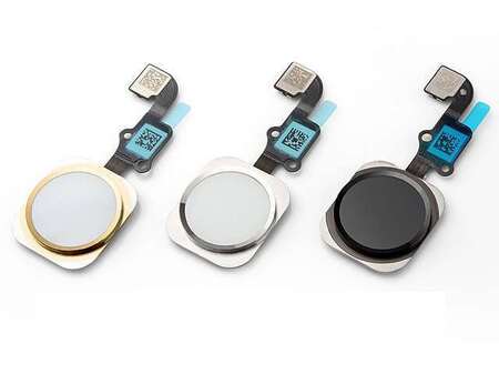 Bouton Home Complet + Nappe Home iPhone 6 Noir