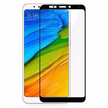 Verre Trempé 5D Intégral pour Xiaomi Redmi Note 5 (Noir)