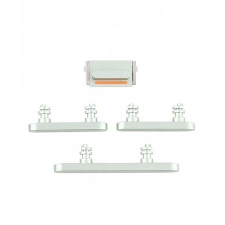 Lot Complet de Boutons Externes pour iPhone 12 Mini (Power / Volume / Vibreur - Noir)