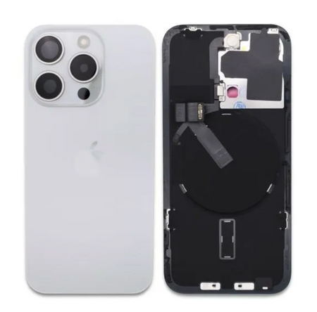 Vitre Arrière / Cache Batterie Pour iPhone 15 Pro Blanche (Pulled / Grade A)