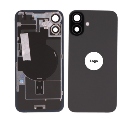 Vitre Arrière / Cache Batterie Pour iPhone 16 Plus Noir (Pulled / Grade A)