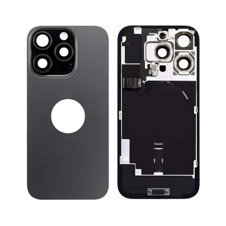 Vitre Arrière pour iPhone 16 Pro Max - Noir Titane