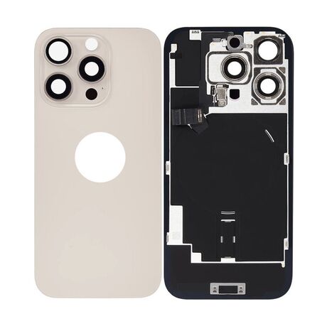 Vitre Arrière pour iPhone 16 Pro Max - Titane Sable