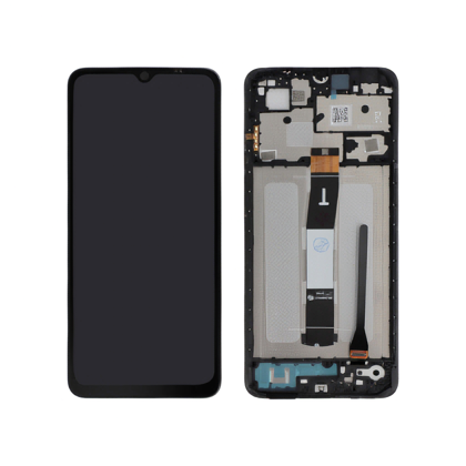 Écran Complet Original Reconditionné sur Châssis pour Xiaomi Redmi 12C - Noir
