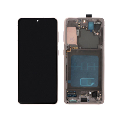 Écran Complet Original Reconditionné sur Châssis pour Samsung Galaxy S21 5G - Rose