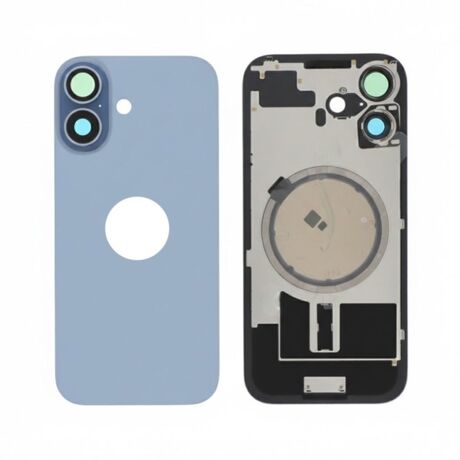 Vitre Arrière de Remplacement pour iPhone 17 - Bleu (Sans MagSafe)