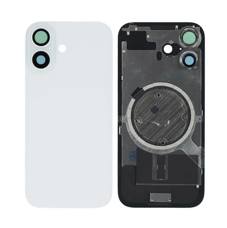 Vitre Arrière de Remplacement pour iPhone 17 - Blanc (Sans MagSafe)