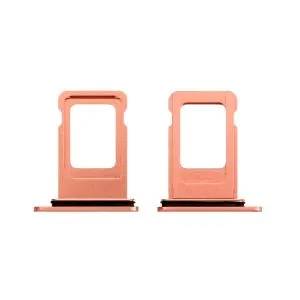 Tiroir Sim Compatible iPhone XR Corail