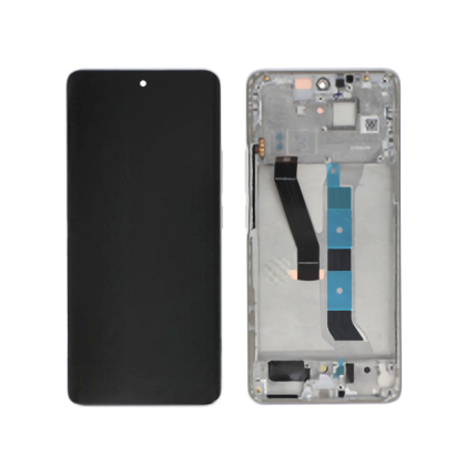 Écran Complet d'Origine Reconditionné avec Châssis pour Xiaomi Redmi Note 15 5G - Argent