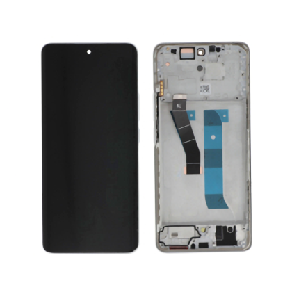 Écran Complet d'Origine Reconditionné avec Châssis pour Xiaomi Redmi Note 15 4G - Argent