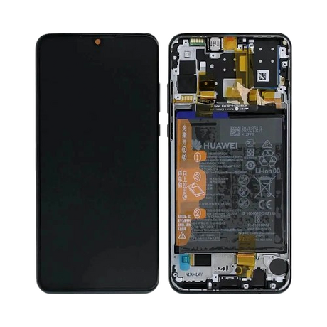 Écran Complet d'Origine Service Pack avec Châssis et Batterie pour Huawei P30 Lite New Edition - Noir