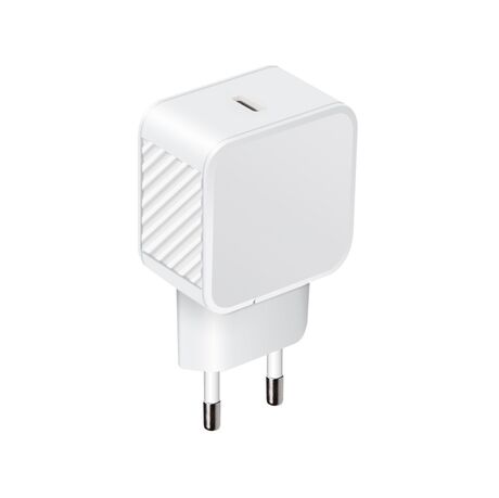Chargeur secteur 1 USB-C 20W Power Delivery - Blanc
