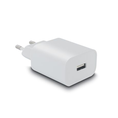 Chargeur secteur 1 USB-A 1 A - Blanc