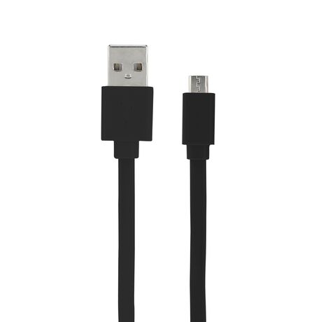 Câble micro USB /USB-A plat 1 m - Noir