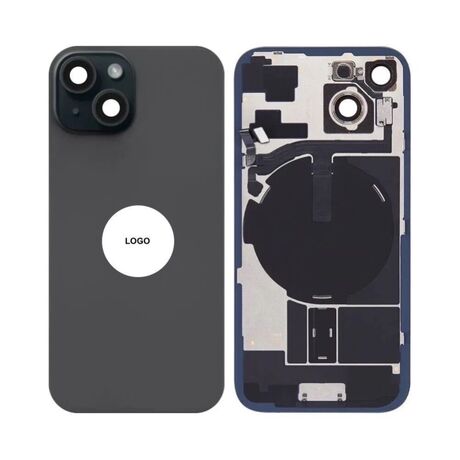 Vitre Arrière de Remplacement Face Arrière Compatible pour iPhone 15 Noir