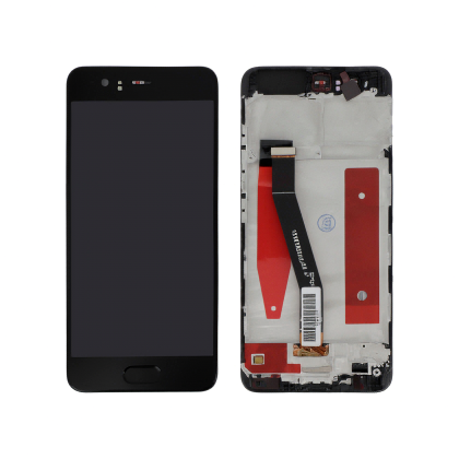 Écran Complet LCD et Vitre Tactile sur Châssis pour Huawei P10 - Noir