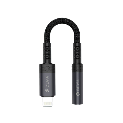 Adaptateur Lightning vers Prise Jack 3.5mm pour iPhone et iPad - Noir