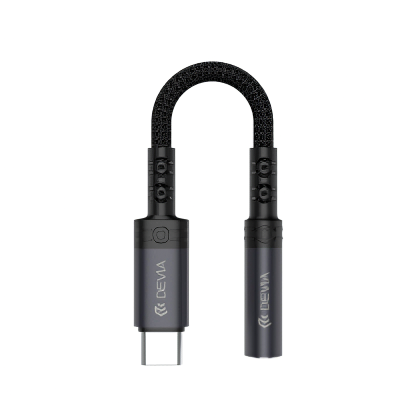 Adaptateur USB-C vers Prise Jack 3.5mm pour Smartphones et Tablettes - Noir