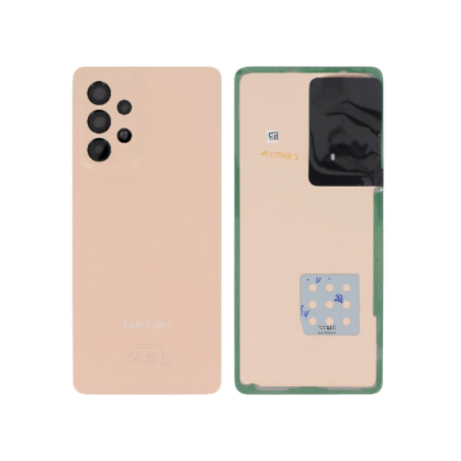 Vitre Arrière Originale pour Samsung Galaxy A53 5G - Cache Batterie Orange avec Adhésif