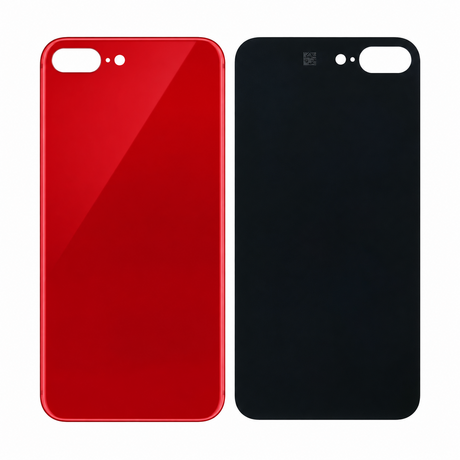 Vitre Arrière Rouge Pour iPhone 8 Plus (Large Hole)