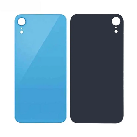 Vitre Arrière Bleue Pour iPhone XR (Large Hole)