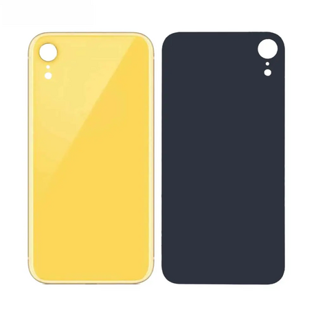 Vitre Arrière Jaune Pour iPhone XR (Large Hole)