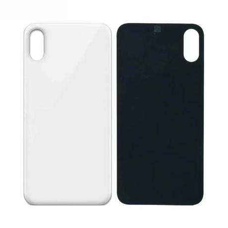Vitre Arrière Blanche Pour iPhone XS Max (Large Hole)