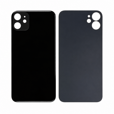 Vitre Arrière Noire Pour iPhone 11 (Large Hole)