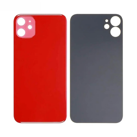 Vitre Arrière Rouge Pour iPhone 11 (Large Hole)