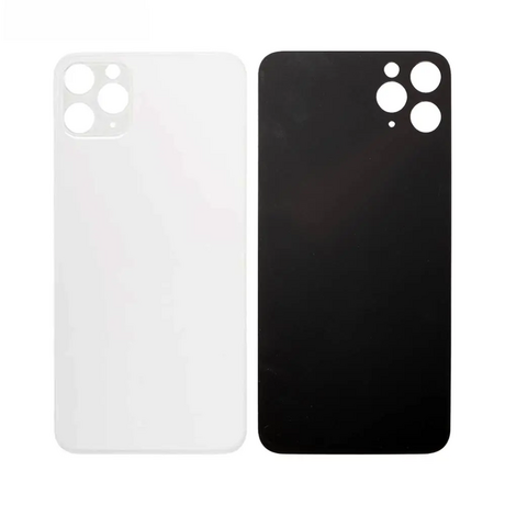 Vitre Arrière Blanche Pour iPhone 11 Pro (Large Hole)