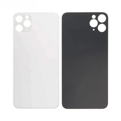 Vitre Arrière Blanche Pour iPhone 11 Pro Max (Large Hole)