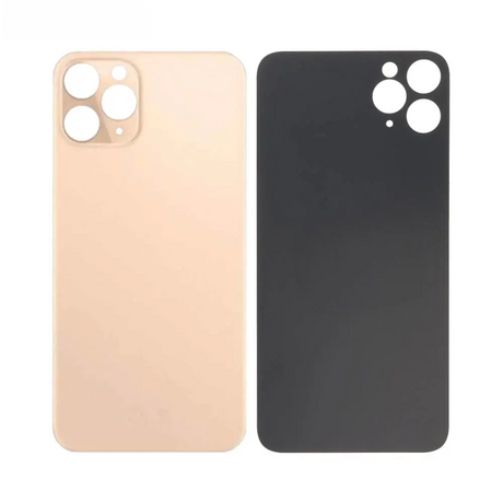 Vitre Arrière Or Pour iPhone 11 Pro Max (Large Hole)