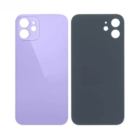 Vitre Arrière Mauve Pour iPhone 12 Mini (Large Hole)