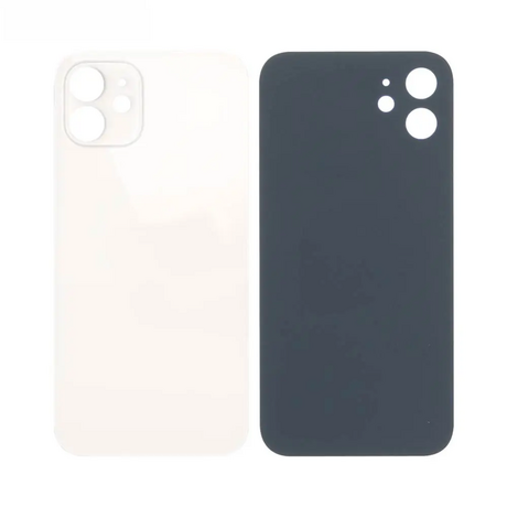 Vitre Arrière Blanche Pour iPhone 12 Mini (Large Hole)
