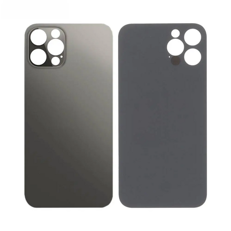 Vitre Arrière Graphite Pour iPhone 12 Pro (Large Hole)
