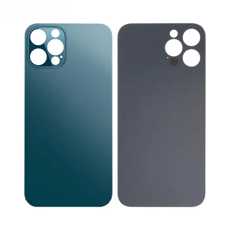 Vitre Arrière Bleu Pacifique Pour iPhone 12 Pro Max (Large Hole)