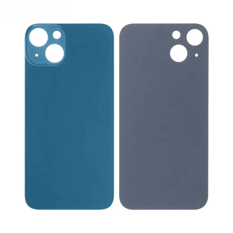 Vitre Arrière Bleue Pour iPhone 13 (Large Hole)