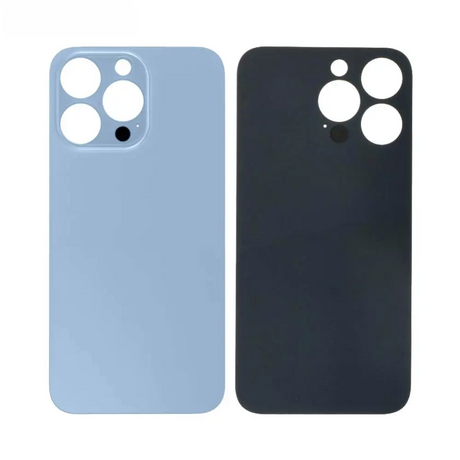 Vitre Arrière Bleu Alpin Pour iPhone 13 Pro Max (Large Hole)