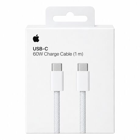Câble de Charge Original Tressé 60W USB-C vers USB-C - 1 Mètre
